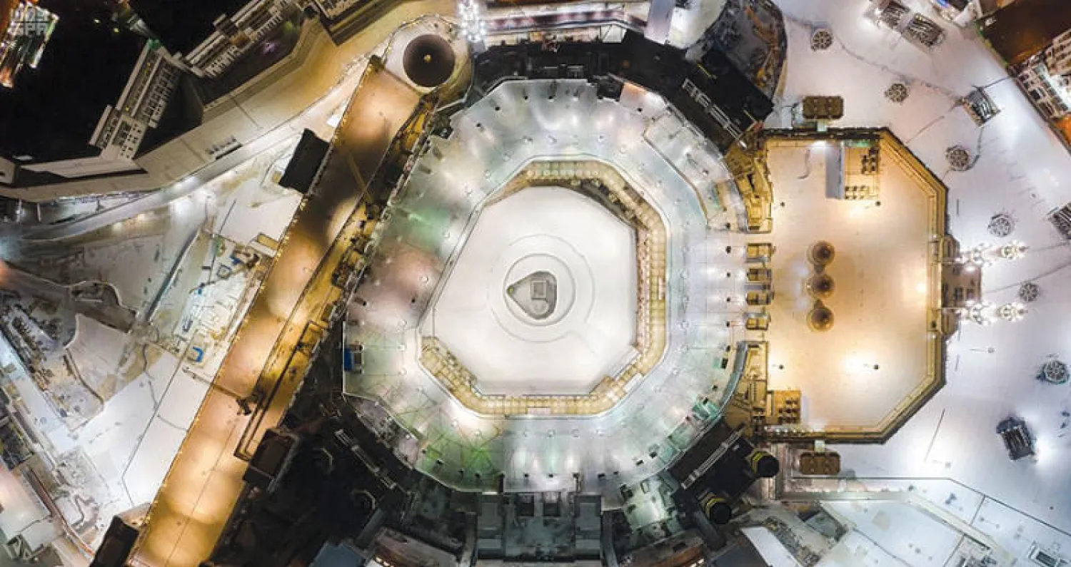 المسجد الحرام كما بدا مساء أول من أمس (واس)