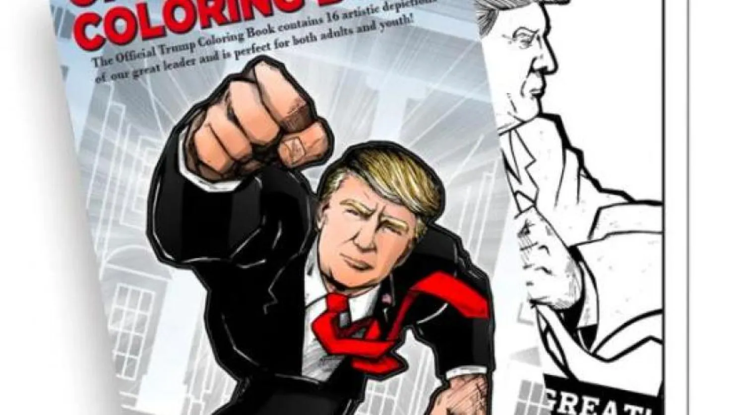 Trump’ın destek kampanyası sitesindeki online satış mağazasında yer alan boyama kitabının kapağı (Independent)