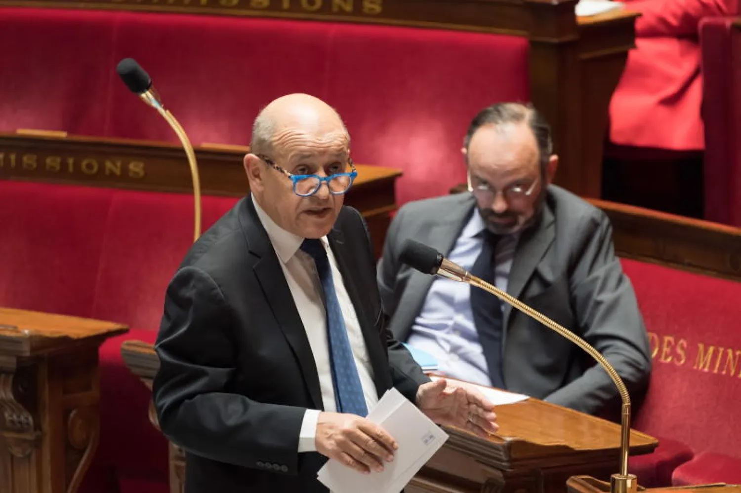 وزير الخارجية الفرنسي جان - إيف لودريان (إ.ب.أ)