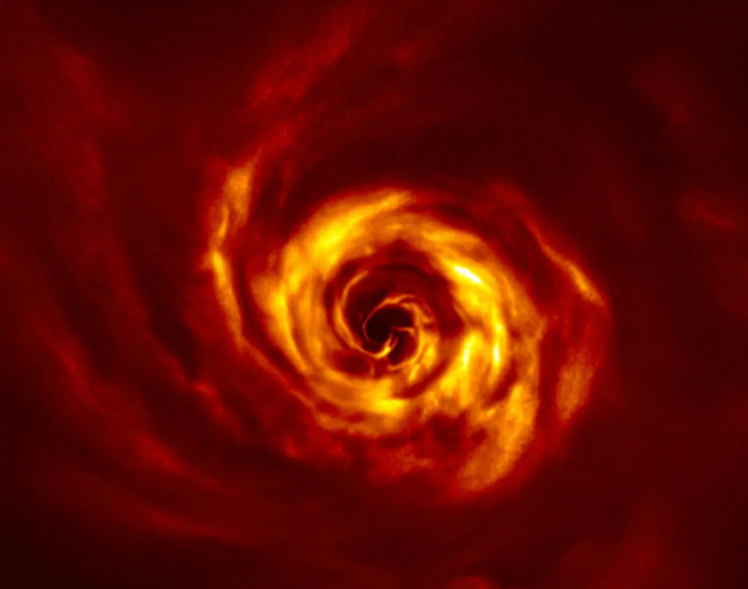 قرص كثيف من الغبار والغاز يحيط بنجم شاب يدعى إيه بي أوريغاي (رويترز)