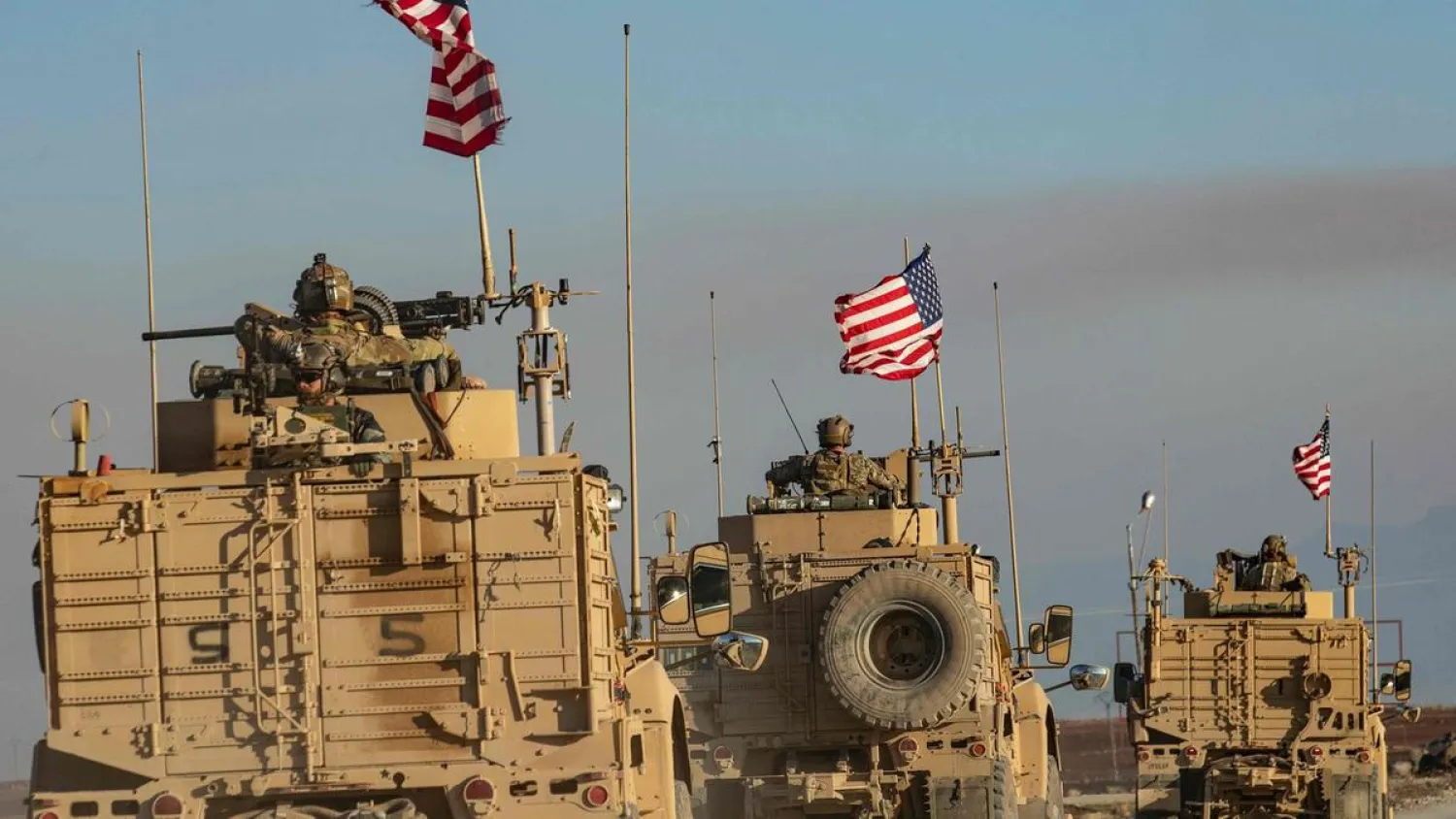 File photo: US troops on patrol in Deir Ezzor. AFP