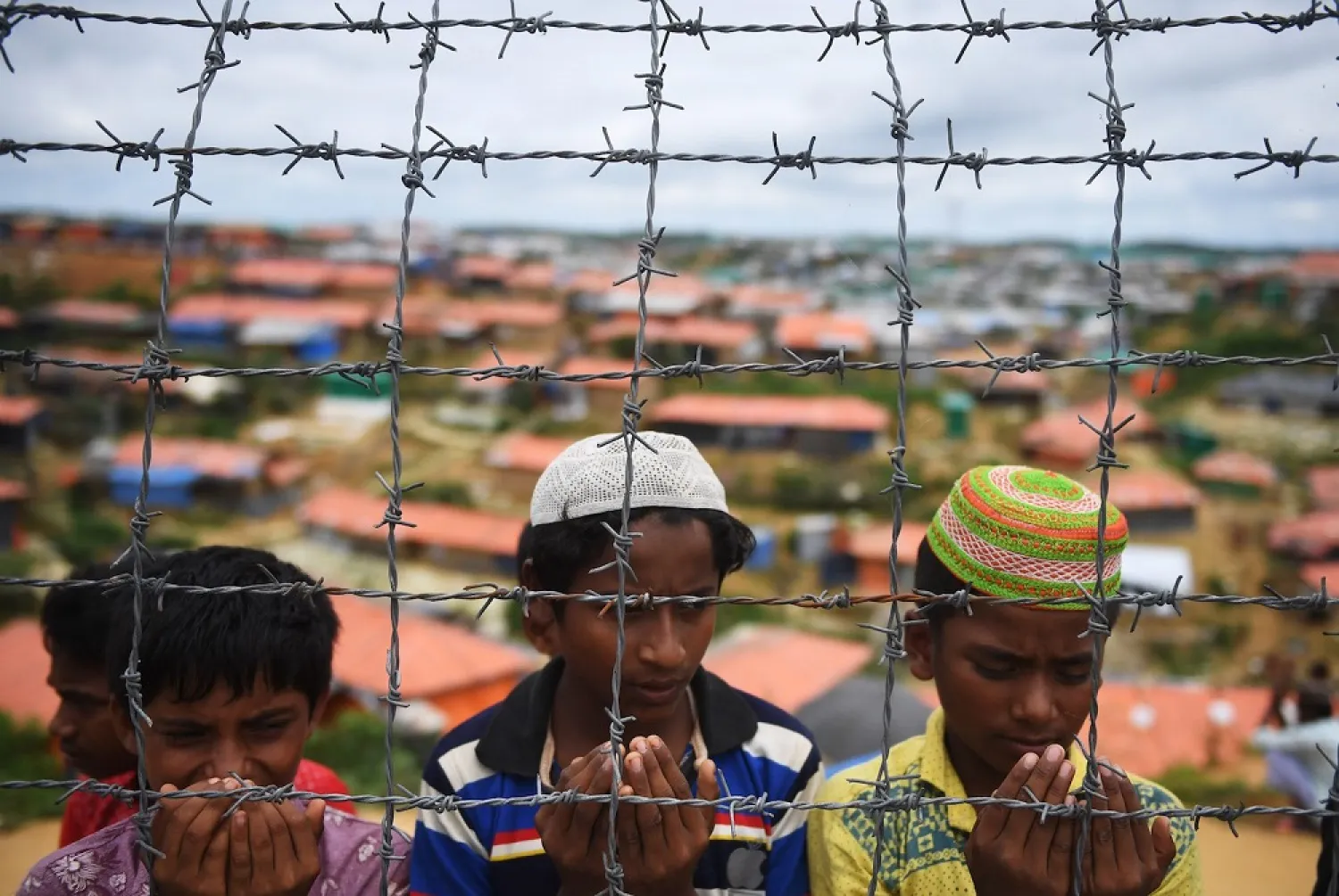 Rohingya at the Kutupalong refugee camp in Bangladesh. (AFP)