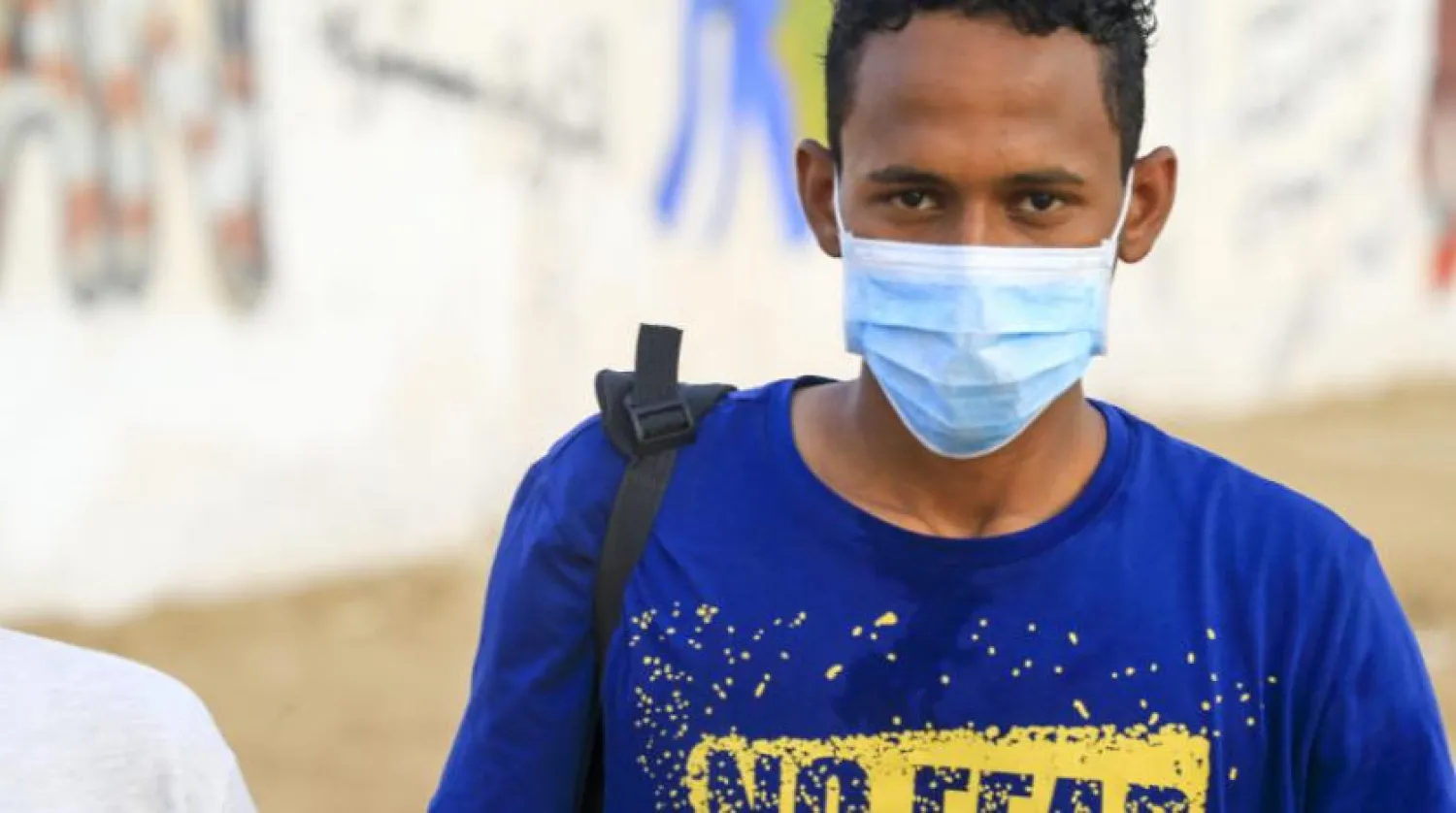 Sudanese wearing face mask in Khartoum. AFP