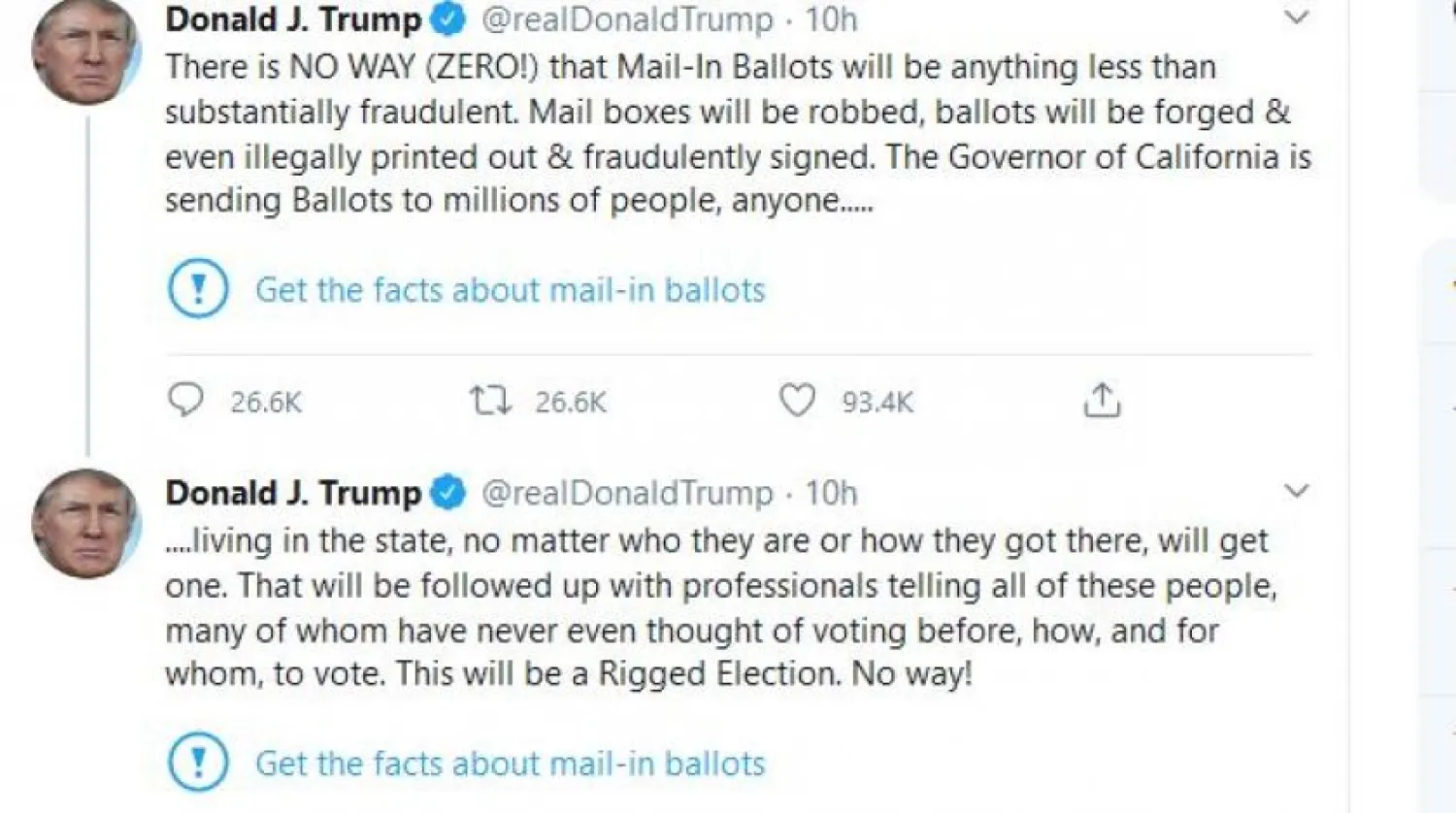 Trump’ın tweetleri (Twitter)