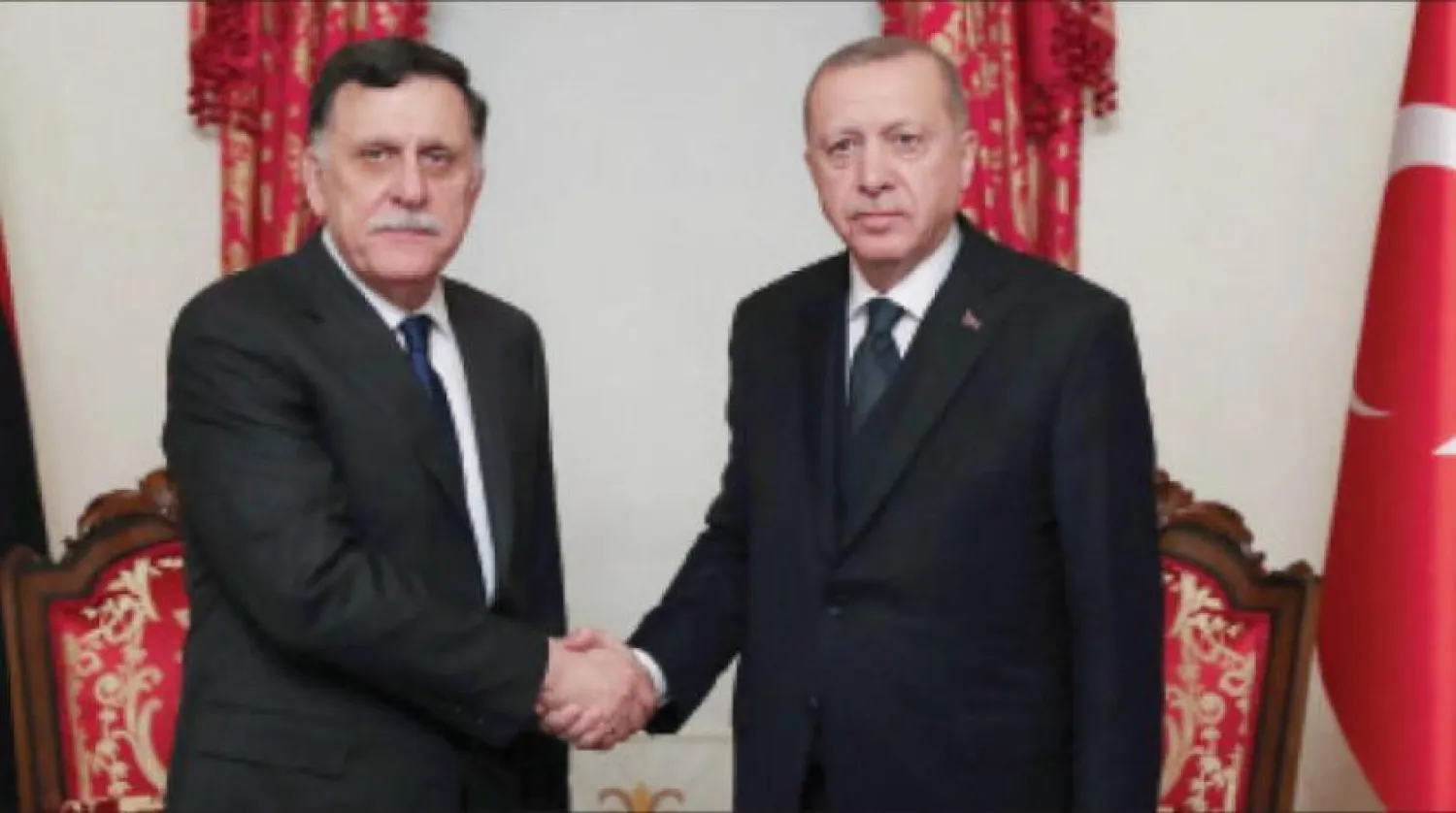 Erdoğan ve Serrac’ın geçtiğimiz Şubat ayında İstanbul'da yaptıkları toplantıdan (AFP)