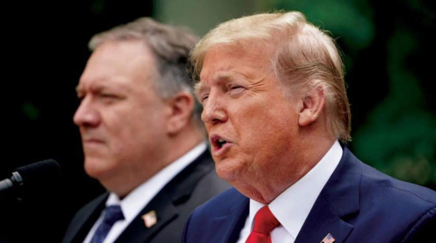 ABD Başkanı Donald Trump ve Dışişleri Bakanı Mike Pompeo. (AFP)