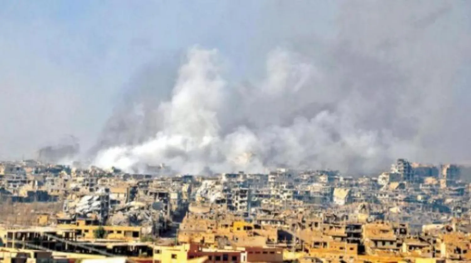 غارات سابقة على دير الزور (أرشيفية - أ.ف.ب)