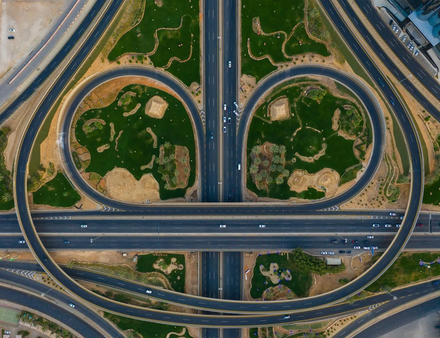 Streets are deserted in Riyadh amid curfew during the Eid al-Fitr holiday. (SPA)