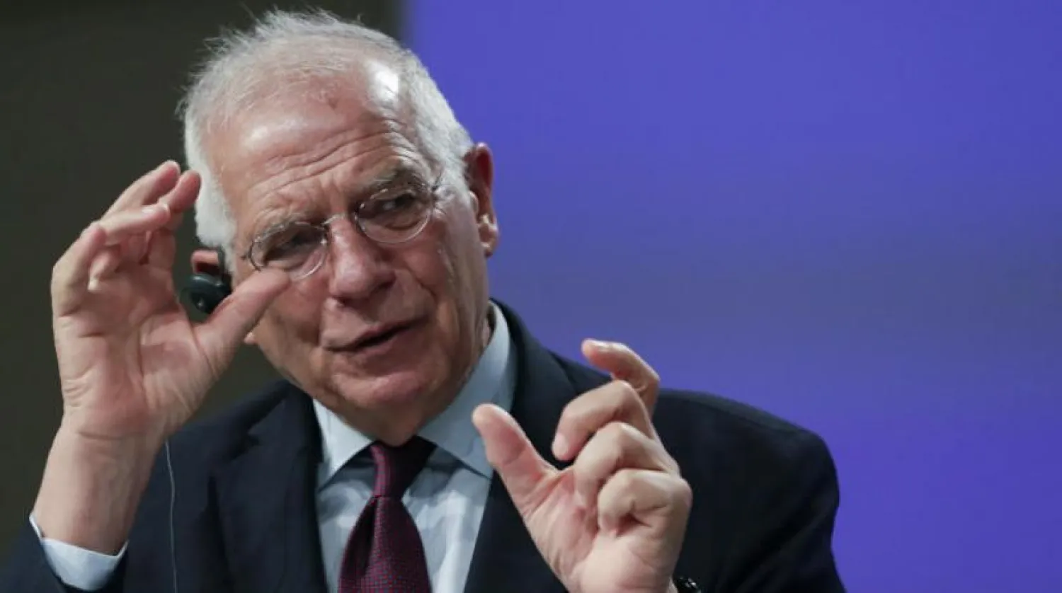 Avrupa Birliği (AB) Dış İlişkiler ve Güvenlik Politikası Yüksek Temsilcisi Josep Borrell telekonferans aracılığıyla bir basın  toplantısı düzenledi (AP)