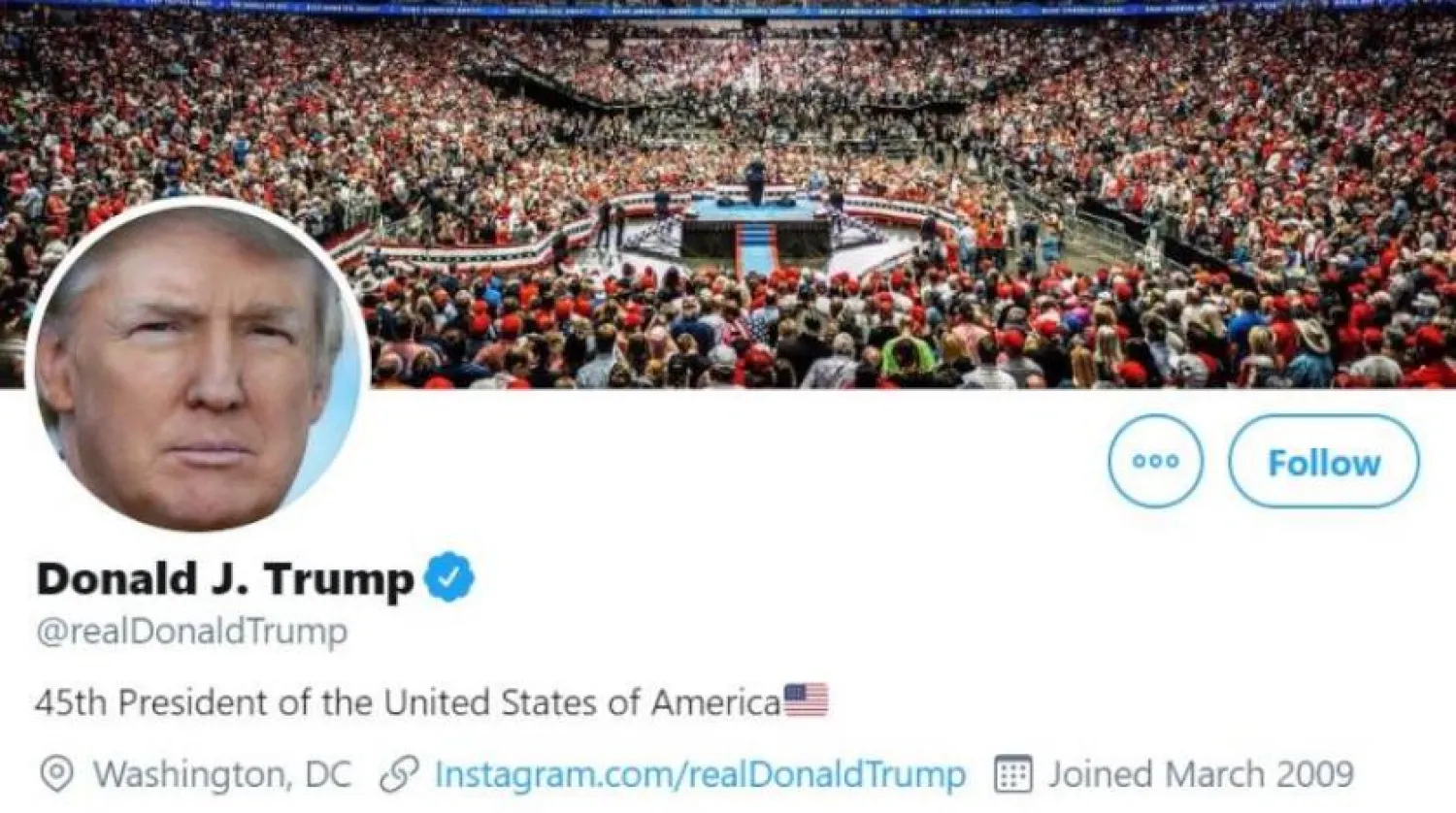 ABD Başkanı Donald Trump’ın Twitter hesabı