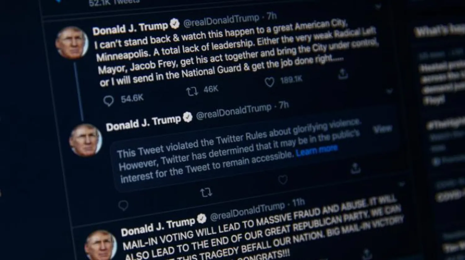 ABD Başkanı Donald Trump'ın Twitter hesabından bazı tweetler (EPA)
