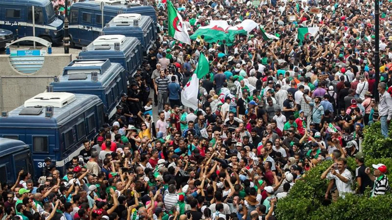 Hirak movement protesting the corruption during former regime of Bouteflika in Algeria (File photo: AFP)
