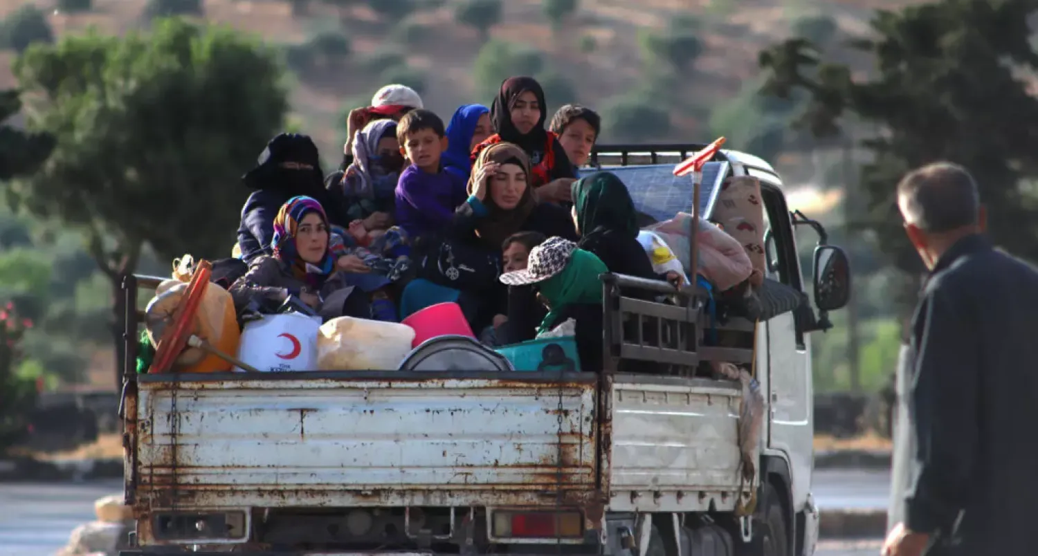 Renewed airstrikes on Syria's last major rebel stronghold have sparked a new exodus of fearful civilians onto the Idlib region's roads | AFP