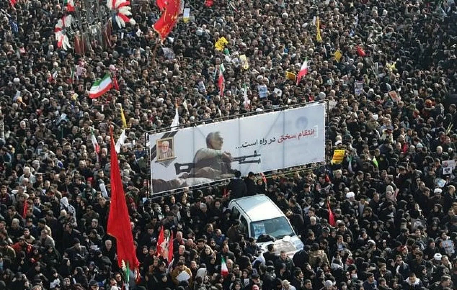 Hundreds of thousands of Iranians joined the funeral procession for storied military commander Qasem Soleimani whose assassination in a US drone strike in January prompted retaliatory Iranian strikes on US targets in Iraq. AFP
