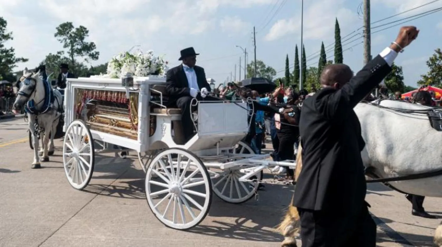 George Floyd'un naaşı (AFP)
