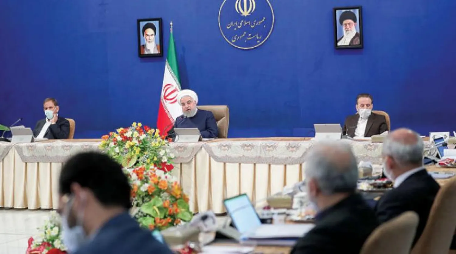 İran Cumhurbaşkanı Ruhani dün haftalık Bakanlar Kurulu toplantısına başkanlık etti. (İran Cumhurbaşkanlığı)