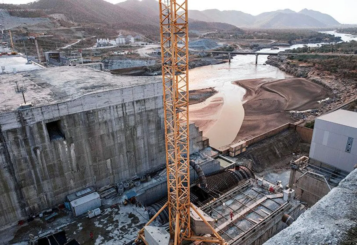 The Great Ethiopian Renaissance Dam (GERD) under construction. AFP file photo