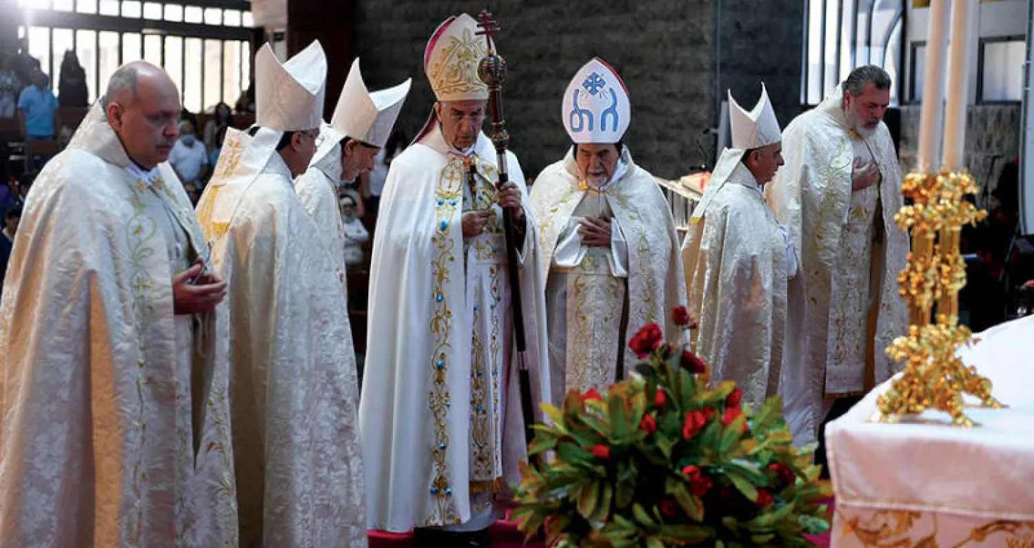 البطريرك الراعي مترئساً قداس الأحد (الوكالة الوطنية)