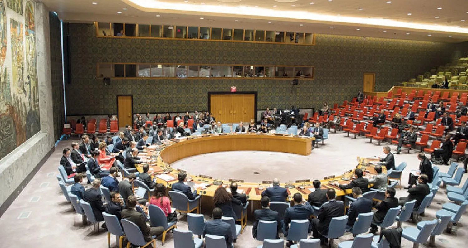 مجلس الأمن يصوت على القرار 2231 بعد التوصل للاتفاق النووي في يوليو 2015 (موقع الأمم المتحدة)