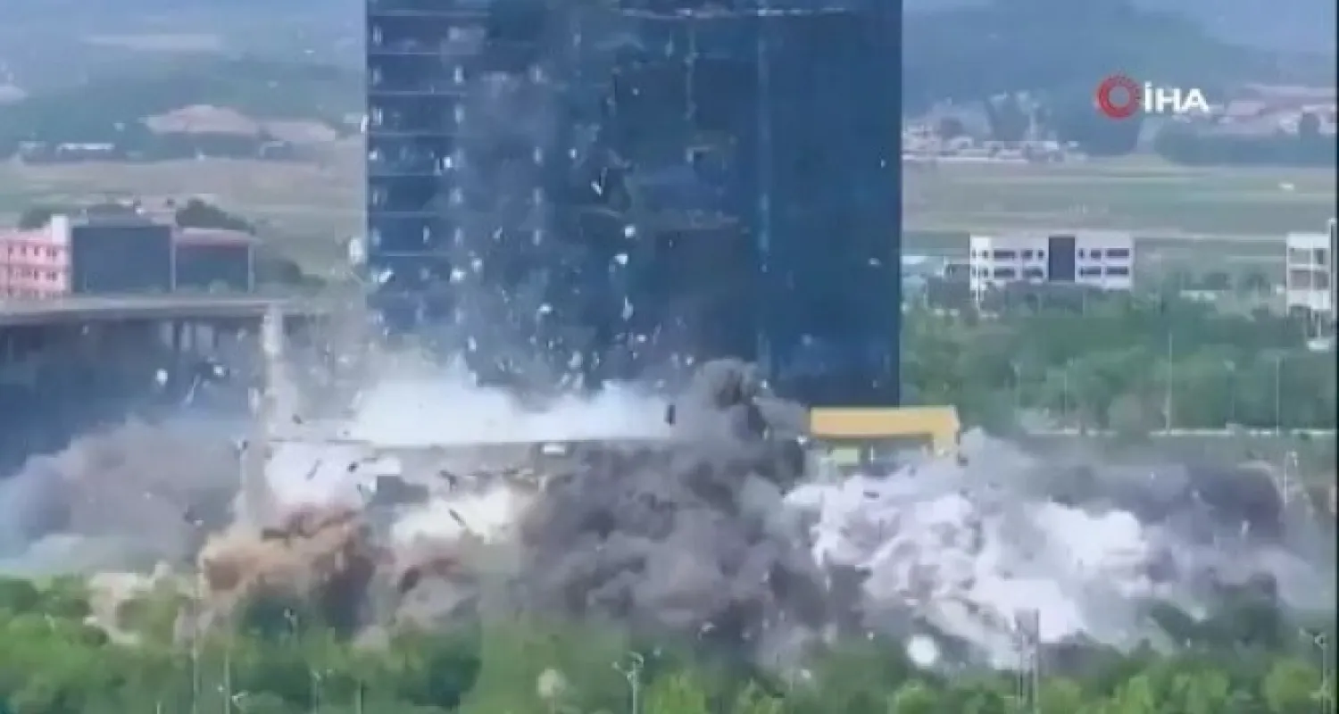 Kuzey Kore, irtibat bürosunun havaya uçurulması görüntülerini yayınladı