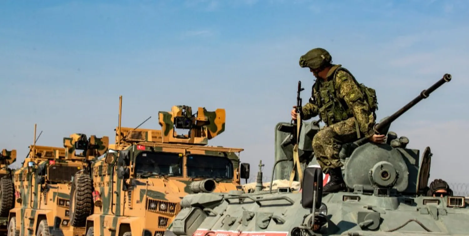 دورية روسية تركية مشتركة (أرشيف - أ.ف.ب)