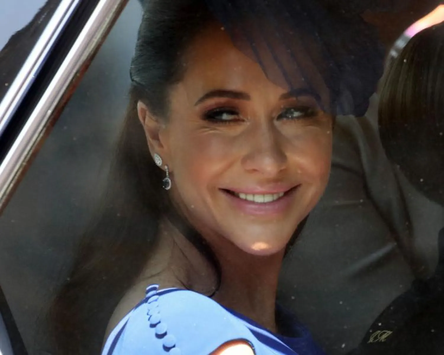 جيسيكا مولروني صديقة ميغان ماركل خلال حفل زفاف الأخيرة في ويندسور (أ.ف.ب)