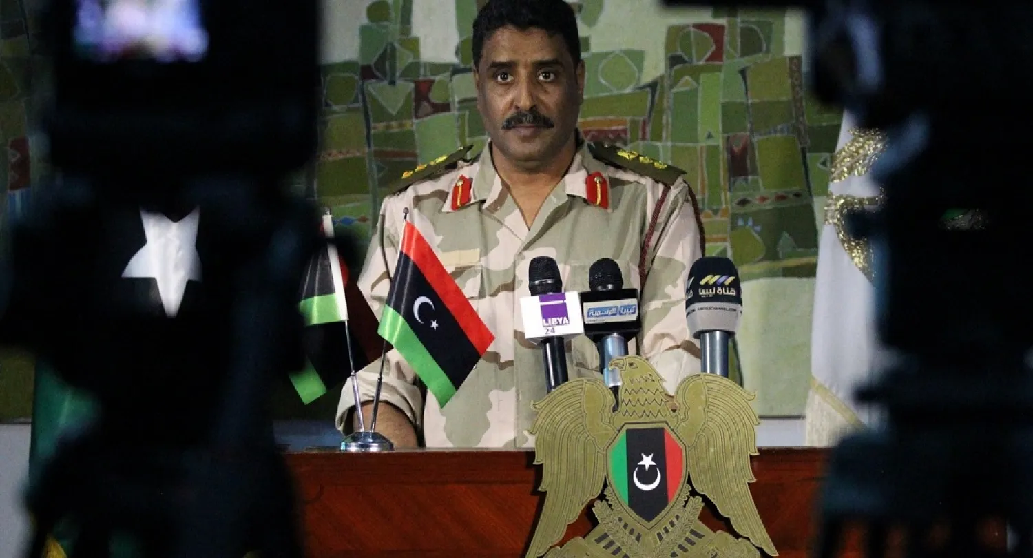 Libyan National Army (LNA) spokesman Ahmed al-Mismari. (AFP)