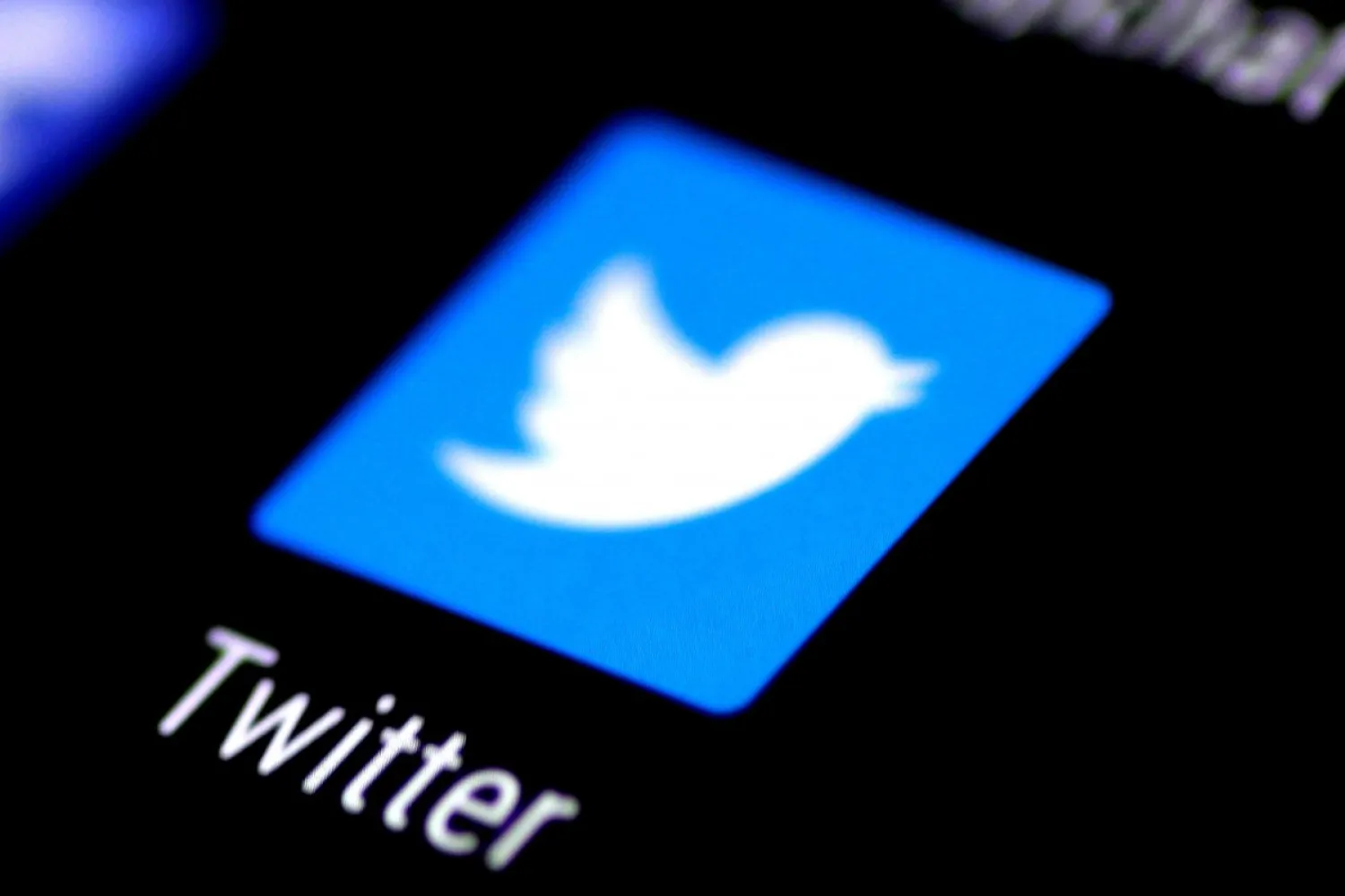 The Twitter application seen on a phone screen. Photo: Reuters