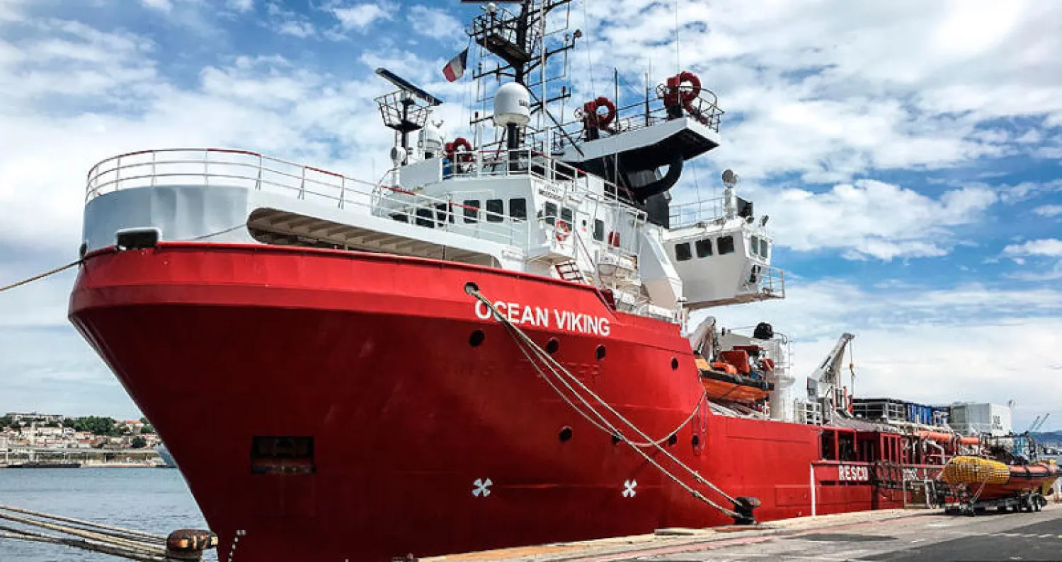 سفينة فرنسية تستعد للإبحار في المتوسط بحثا عن مهاجرين من ليبيا (أ.ف.ب)