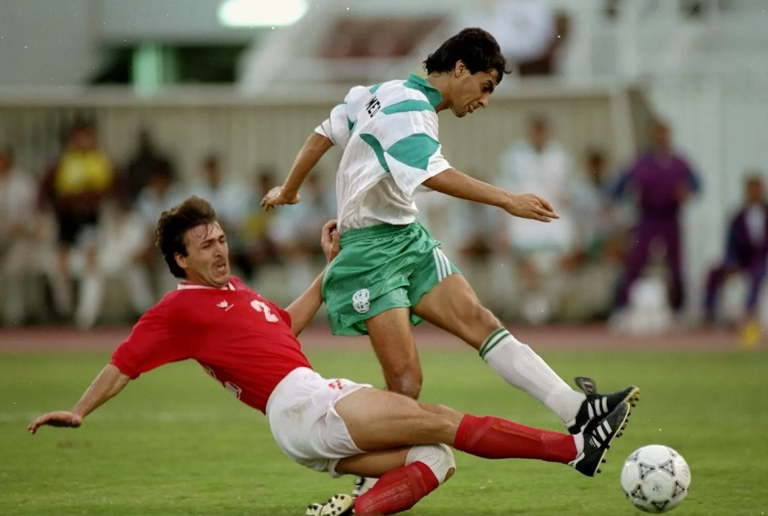 Ahmed Radhi scored what remains Iraq’s only World Cup finals goal in 1986 against Belgium. (FIFA)