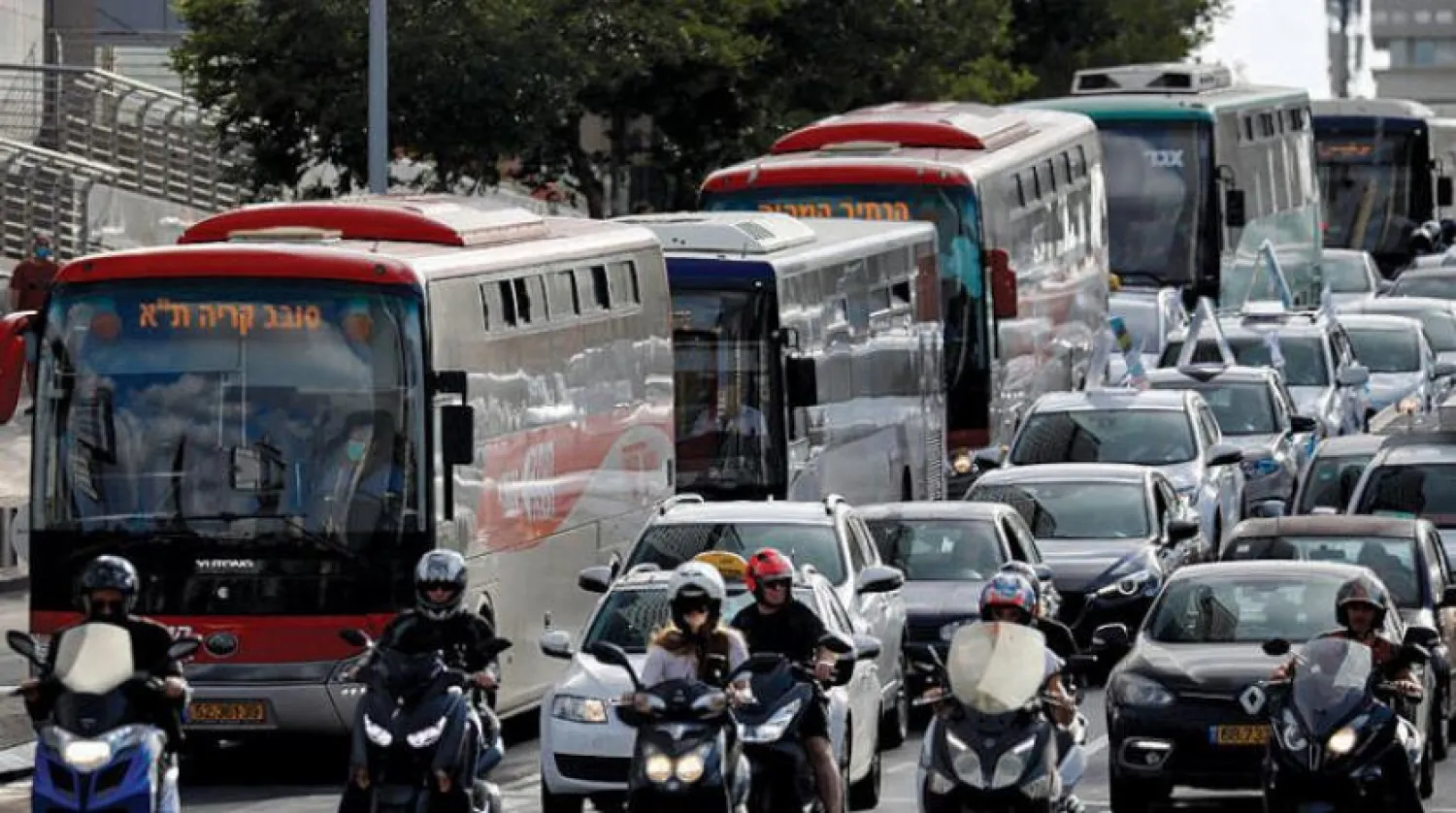 Image taken for crowded streets in Tel Aviv last week (Reuters)