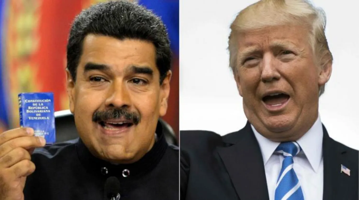 Venezuela Devlet Başkanı Nicolas Maduro ve ABD Başkanı Donald Trump (AFP)
