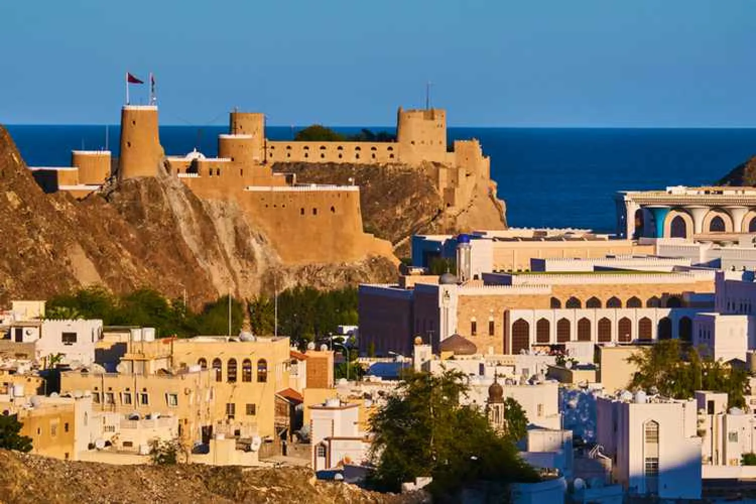 Sultanat of Oman, Muscat, Mirani fort and Al Alam Palace of Sultan Qaboos. Image used for illustrative purpose.

Gettyimages