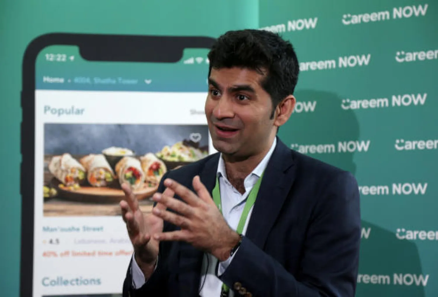 FILE PHOTO: Careem CEO Mudassir Sheikha speaks to Reuters in an interview at the company headquarters in Dubai, UAE, December 13, 2018. REUTERS/Satish Kumar/File Photo
