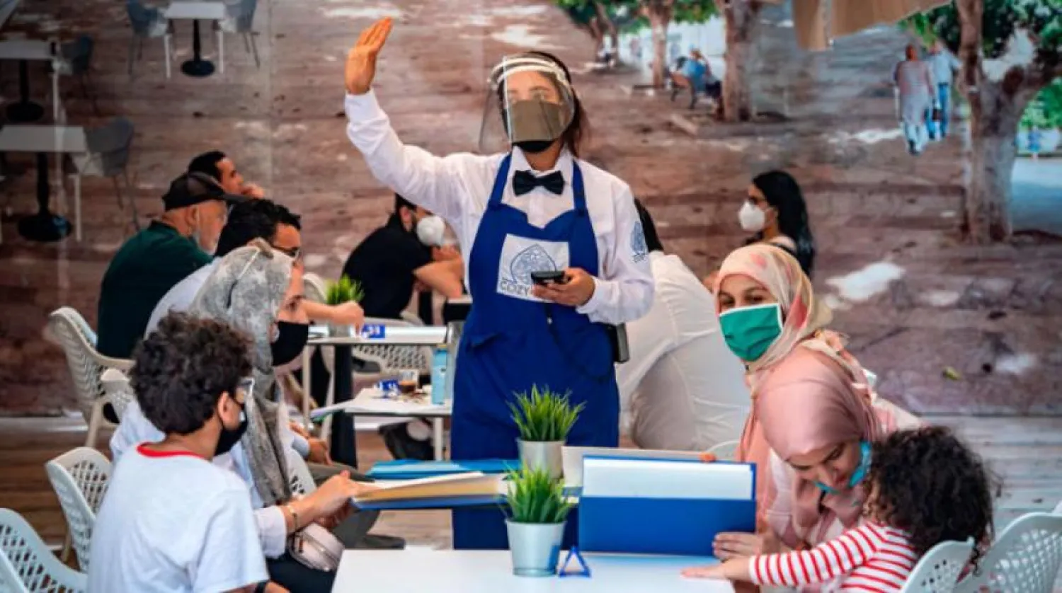 Coffee shops and restaurants reopened as Morocco eased the COVID-19 lockdown. (AFP)