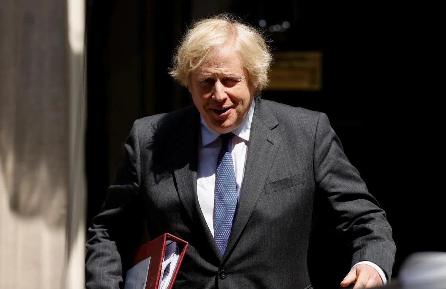 Britain's Prime Minister Boris Johnson leaves Downing Street in London, Britain, June 24, 2020. (Reuters)