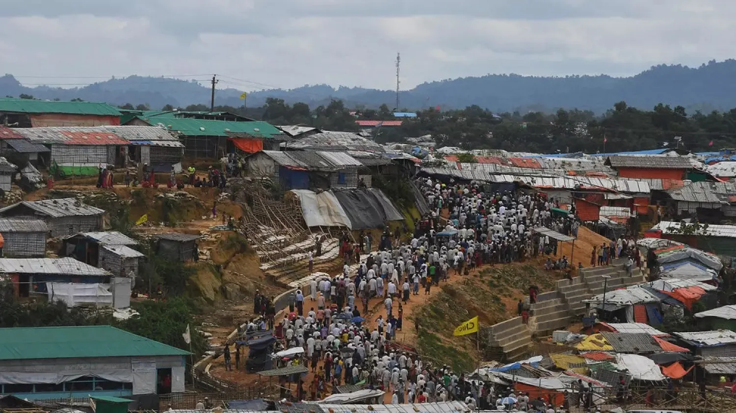 Hundreds of thousands of Rohingya fled to Bangladesh to escape a military crackdown in Myanmar. (AFP)