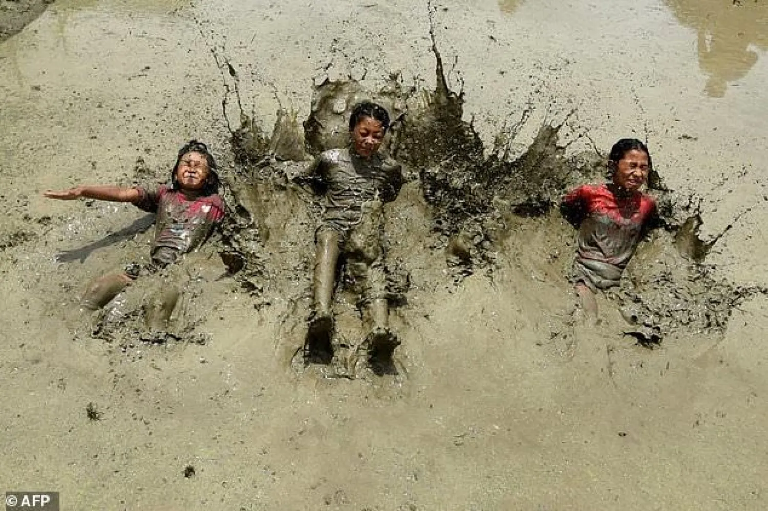 Nepali farmers celebrated National Paddy Day this week | AFP