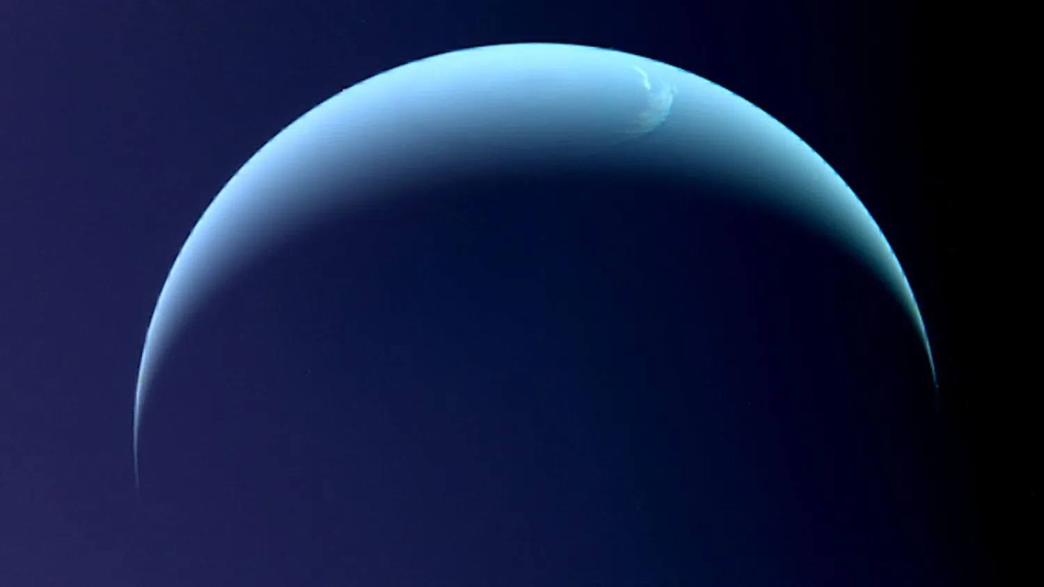 Neptune as seen by Voyager 2 in 1989. Photo: NASA/JPL-Caltech/Kevin M. Gill