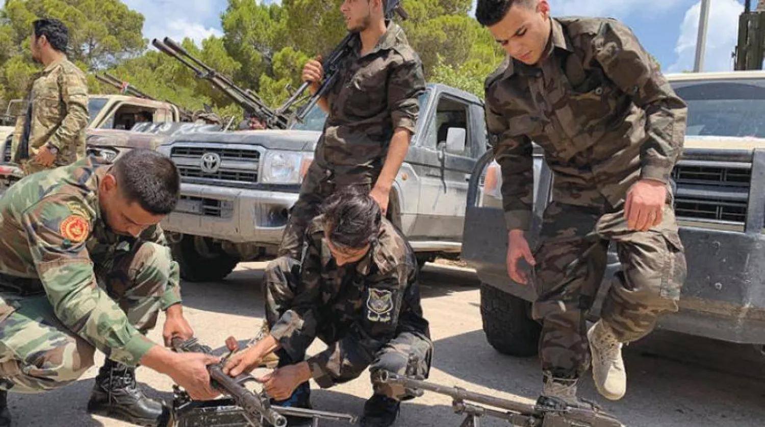 Government of National Accord fighters preparing in Tripoli to advance towards Sirte on Monday, July 6, 2020 (Reuters)