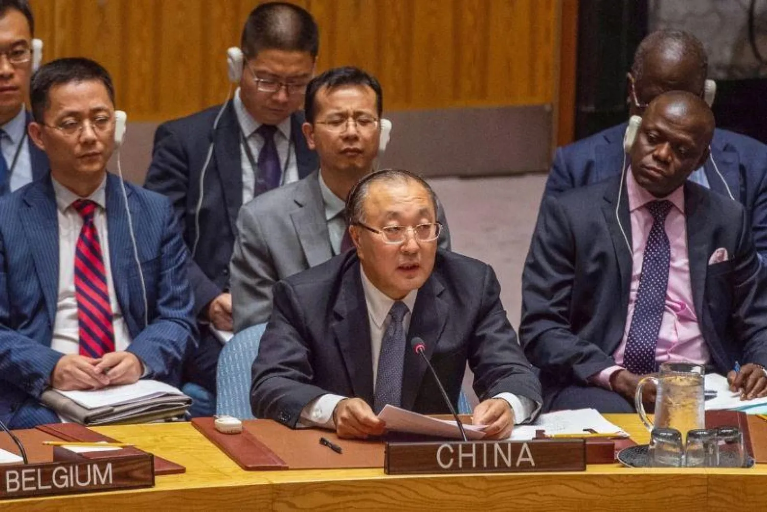 تشانغ جون سفير الصين لدى الأمم المتحدة (أرشيفية - إ.ب.أ)