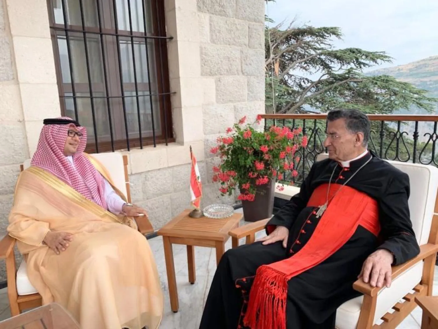 Maronite Patriarch Beshara al-Rai met Tuesday with Saudi Ambassador to Lebanon Walid Bukhari in Diman (NNA)