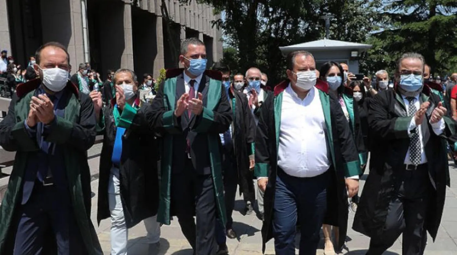  Lawyers protest in Ankara on a controversial bill to control professional associations (AFP)