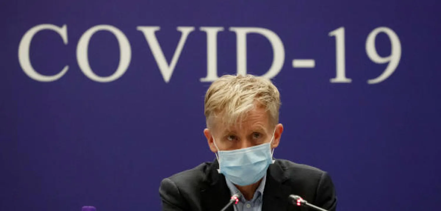 Bruce Aylward of the World Health Organisation (WHO) attends a news conference of the WHO-China Joint Mission on Covid-19 about its investigation of the coronavirus outbreak in Beijing. AP