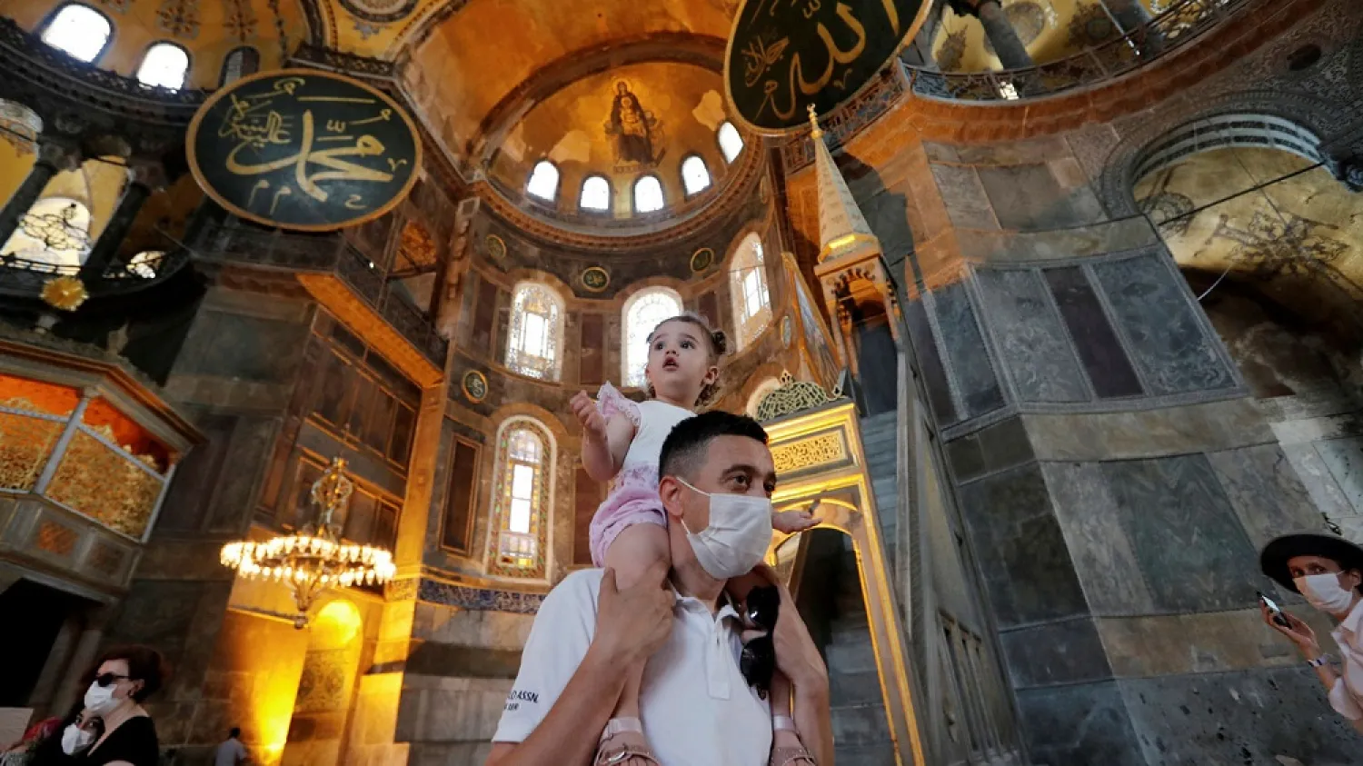 Hagia Sophia, a UNESCO World Heritage Site, was converted into a museum in 1934. (Reuters)