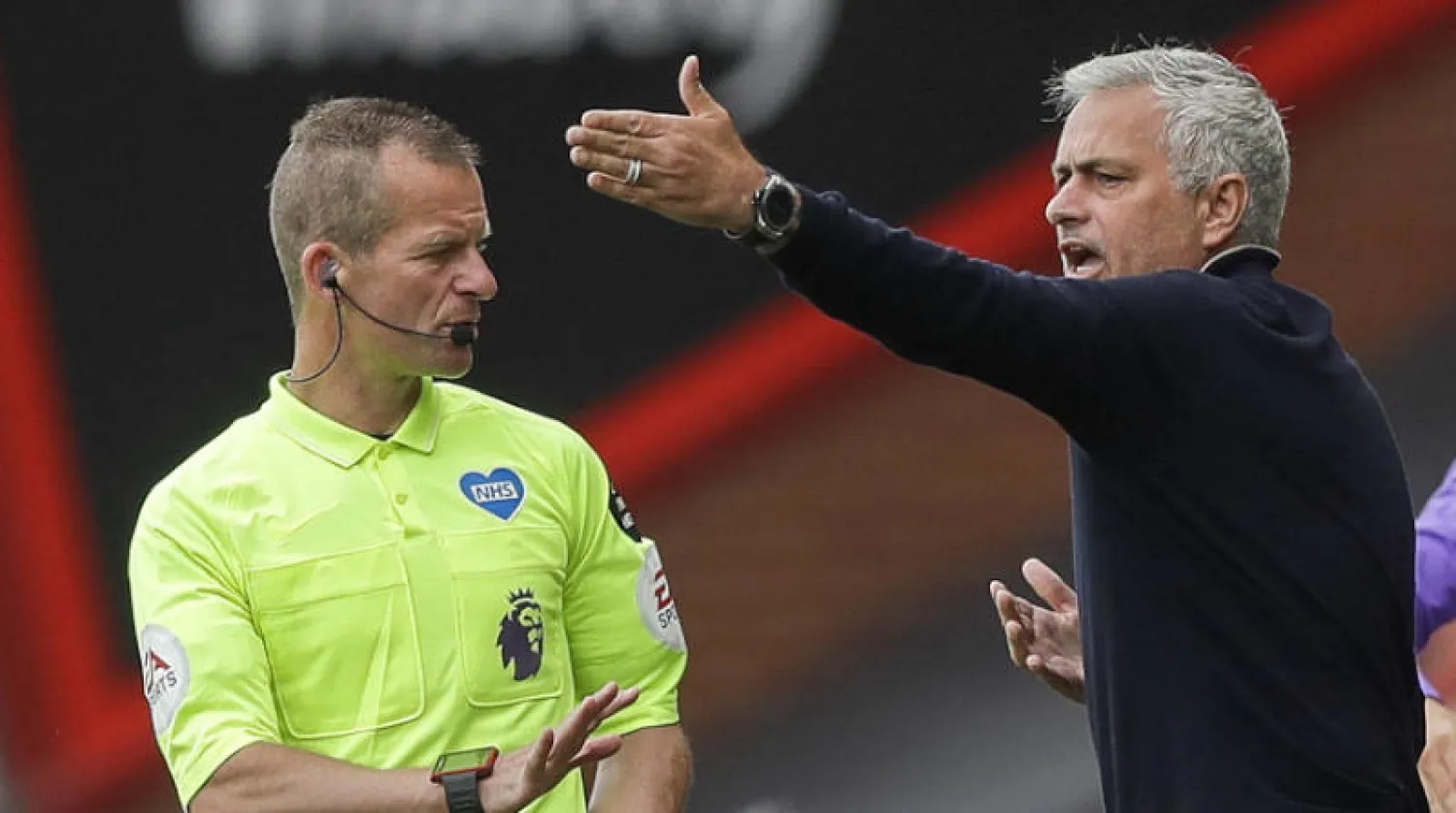 مورينيو صب جام غضبه على الحكام (إ.ب.أ)