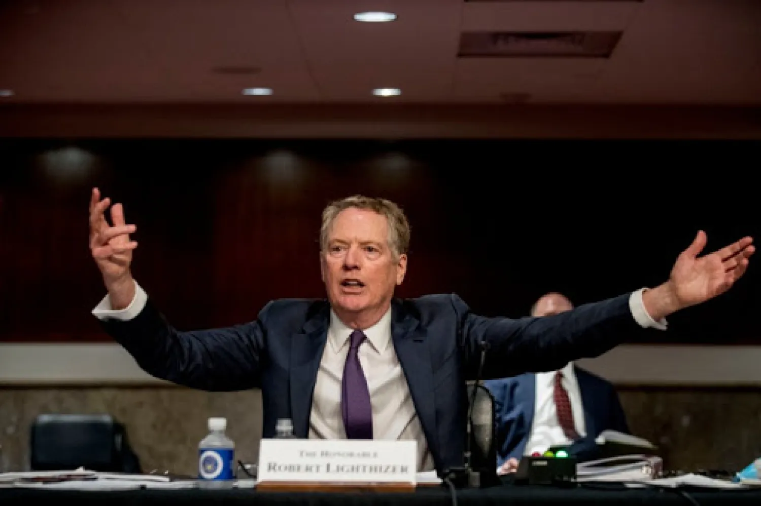 US Trade Representative Robert Lighthizer said Washington 'won't tolerate' taxes in France or elsewhere that target US firms | AFP