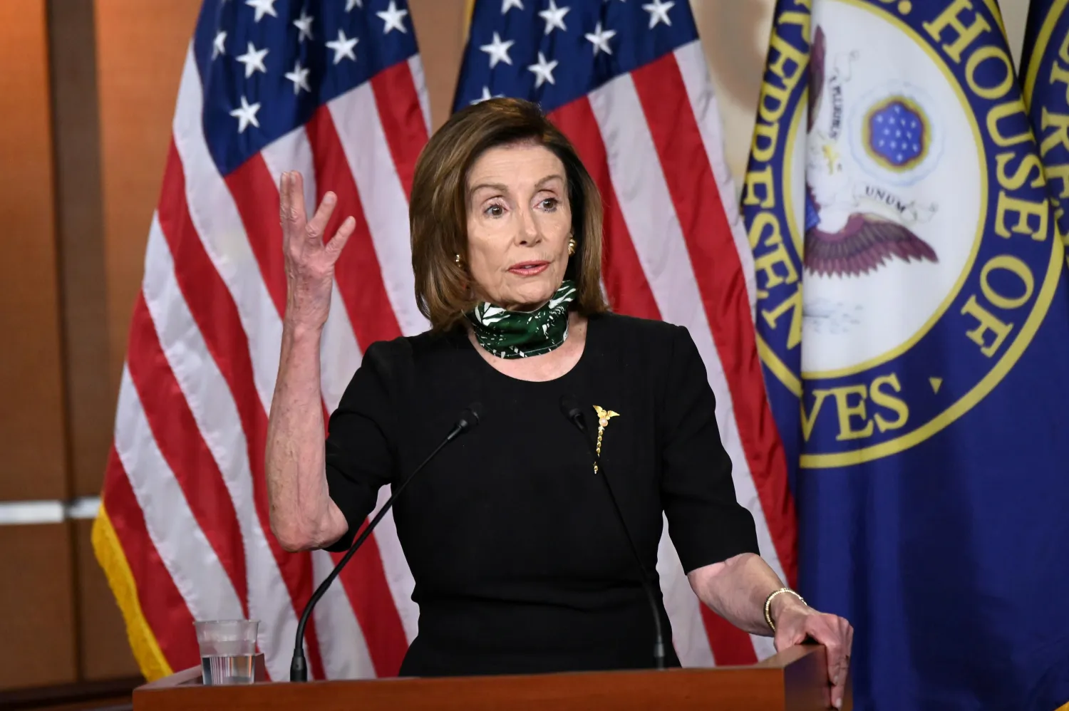 FILE PHOTO: House Speaker Nancy Pelosi (D-CA) holds her weekly news conference with Capitol Hill reporters in Washington, US, May 14, 2020. REUTERS/Erin Scott