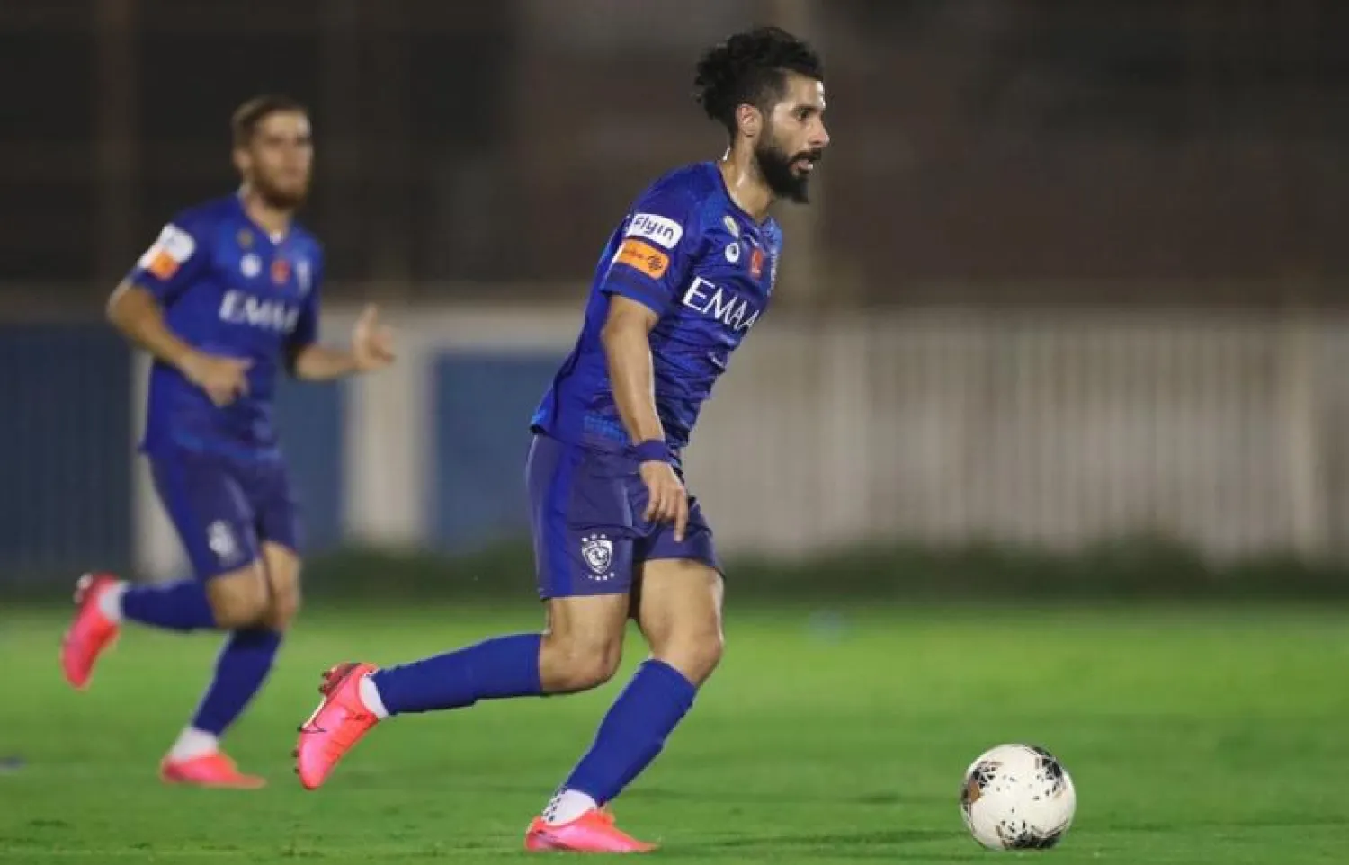 اللاعب صالح الشهري خلال ودية التعاون (المركز الإعلامي لنادي الهلال)