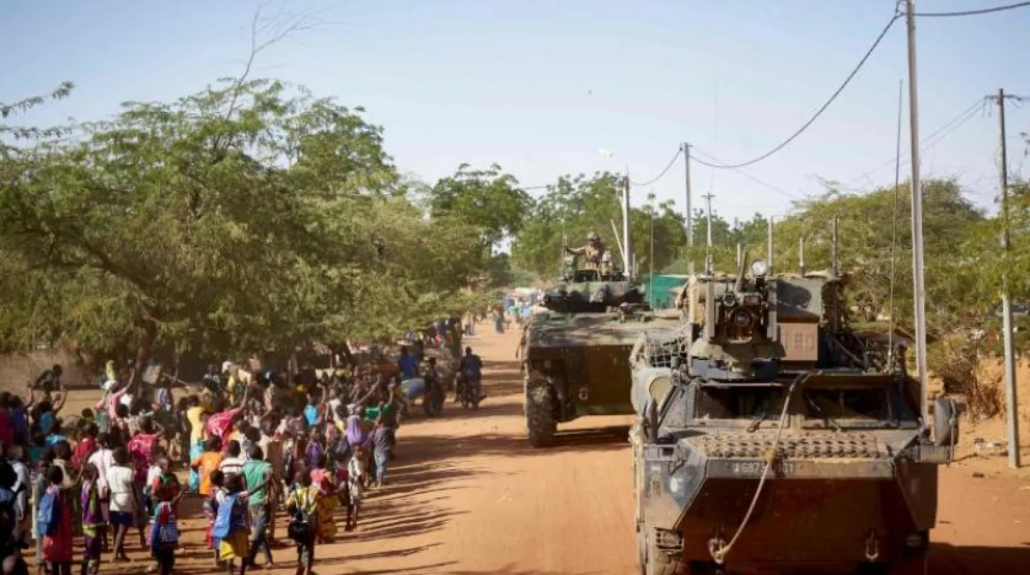 French soldiers patrol a village in northern Burkina Faso. AFP file photo
